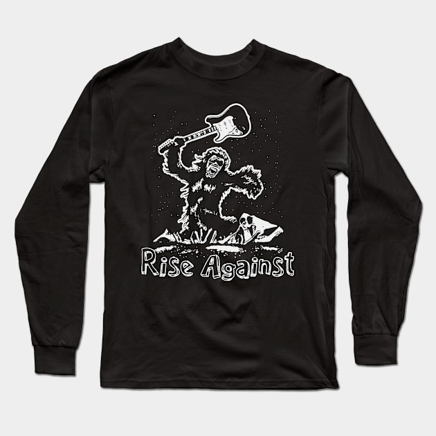 rise againstguitar smash Long Sleeve T-Shirt by calistoneug